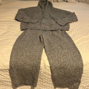 ZARA Gray Knit Lounge Set